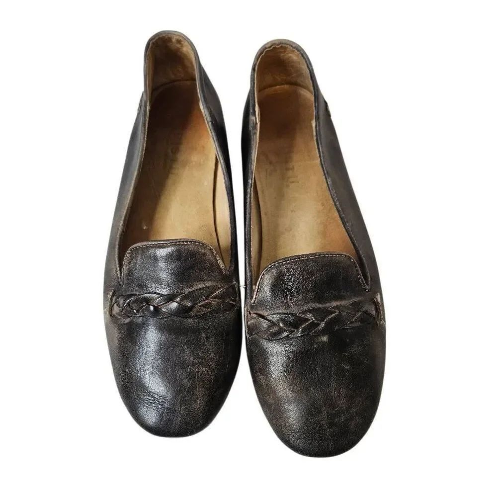 Bed Stu Cobbler leather brown flats. Size 8.5.